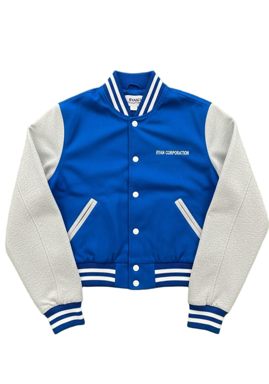 Blue & Gray Letterman Jacket