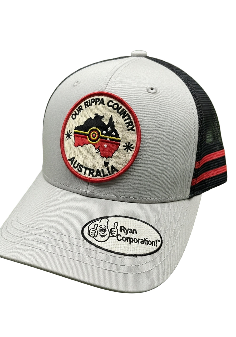 Ryan Corporation Light Gray & Black “Our Rippa Country” Cap