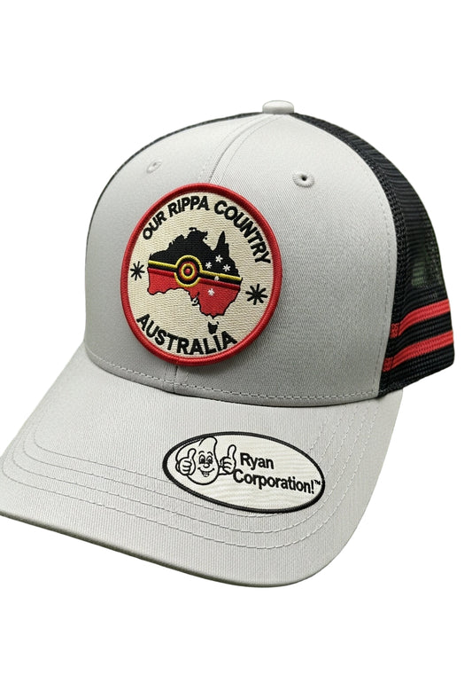 Ryan Corporation Light Gray & Black “Our Rippa Country” Cap