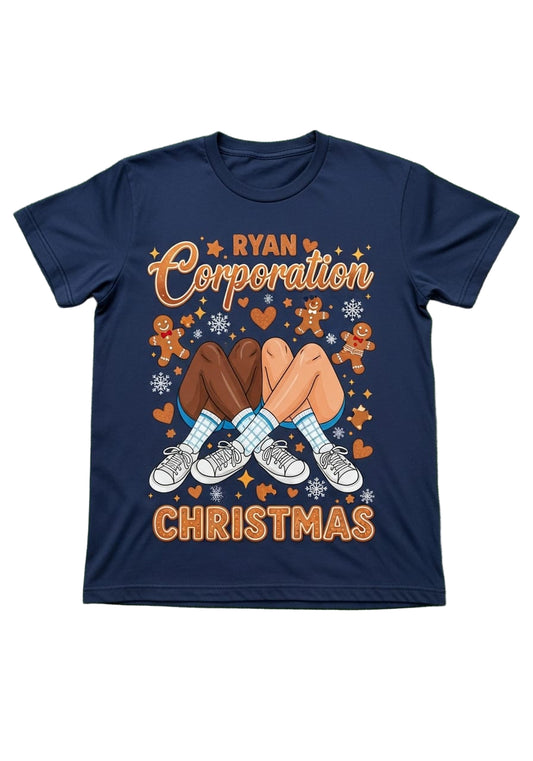 Christmas Graphic T-Shirt  Dark Blue. Ryan Corporation