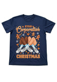 Christmas Graphic T-Shirt  Dark Blue. Ryan Corporation