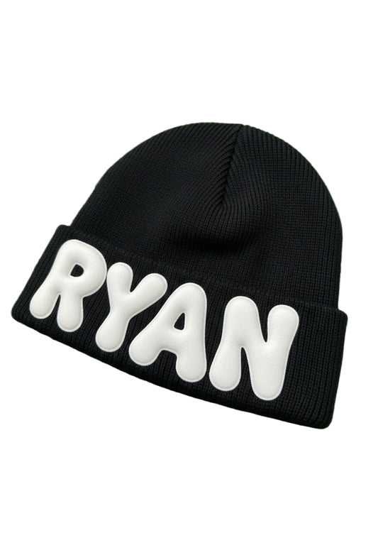 Ryan Corporation Black Melting Logo Beanie