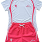 Ryan Corporation Women's Sportswear Set White & Neon Pink