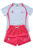 Ryan Corporation Women's Sportswear Set White & Neon Pink