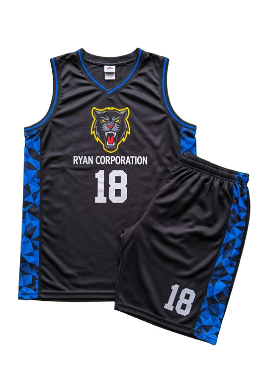 Ryan Corporation Black Panther Basketball Uniform
