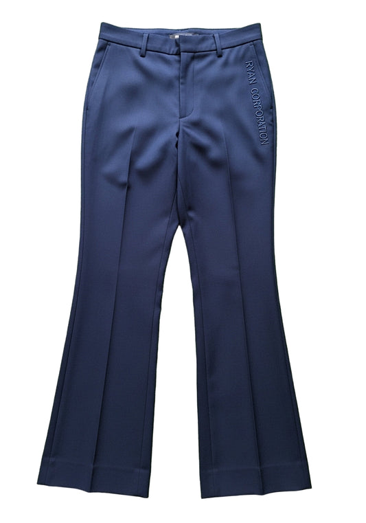 Navy Blue Bootcut Trousers