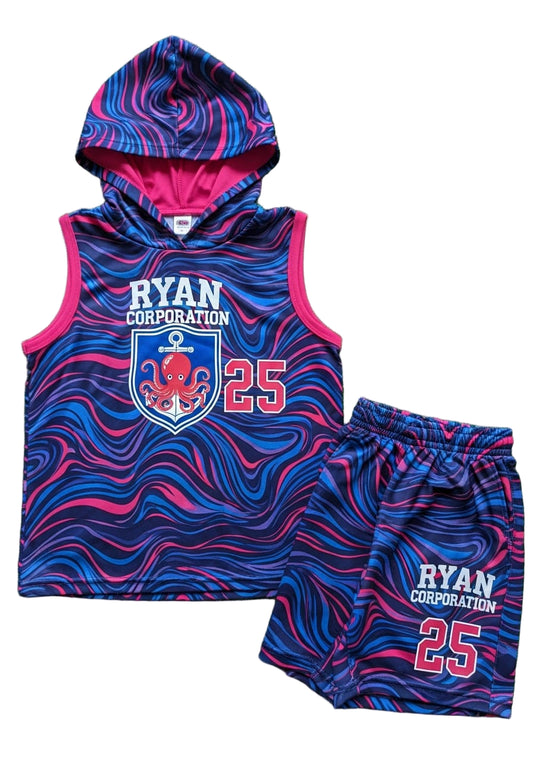 Ryan Corporation Hooded Tank & Shorts Set