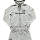 Light Gray Shield Emblem Sweat Suit