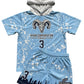 Ryan Corporation Light Blue Hooded Football Set