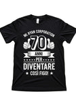 Ryan Corporation “70 Anni Per Diventare Così Figo!” Graphic T-Shirt Black