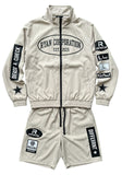 Ryan Corporation Beige Nylon Jacket & Shorts Set