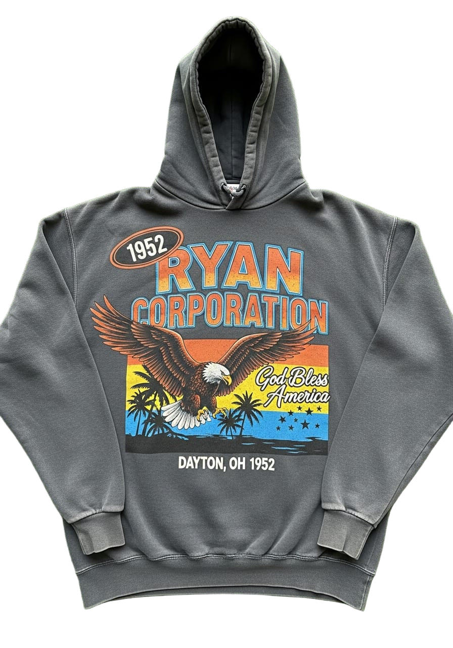 Ryan Corporation Charcoal Vintage Hoodie