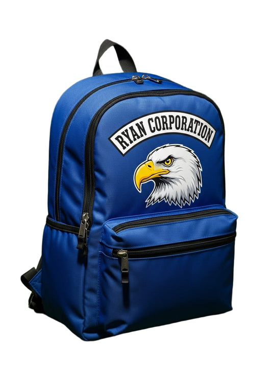 Royal Blue Eagle Emblem Backpack