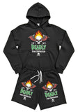 Ryan Corporation Deadly Black Hoodie & Shorts Set