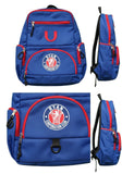 Blue Backpack with Red Accents & Ryan Corporation Club Logo