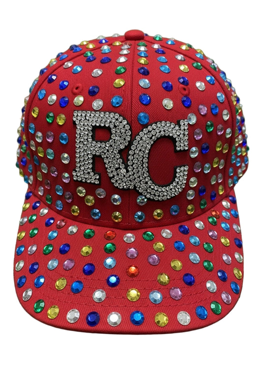 Ryan Corporation Red Rhinestone RC Baseball Cap