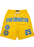Yellow Mesh Basketball Short
