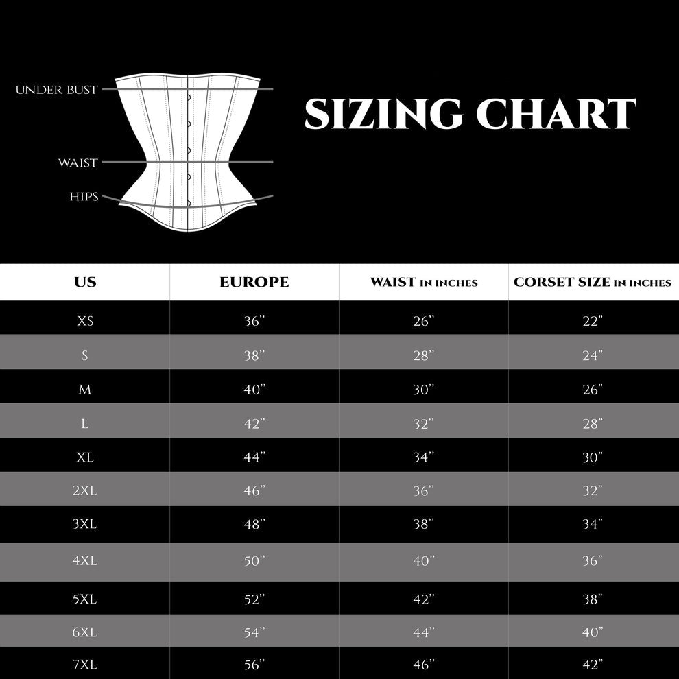 Handmade Satin Underbust Corset  Elegant Waist Trainer with Gothic Touch