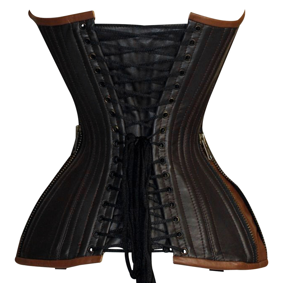 Handmade Real Leather Halfbust Corset  Waist Shaping & Gothic Elegance