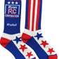 Patriotic Red, White & Blue Sock