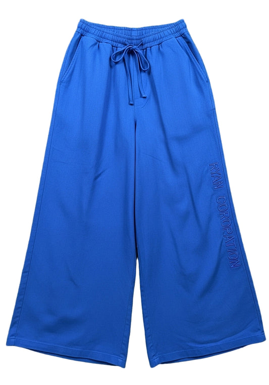 Royal Blue Wide-Leg Palazzo Pants
