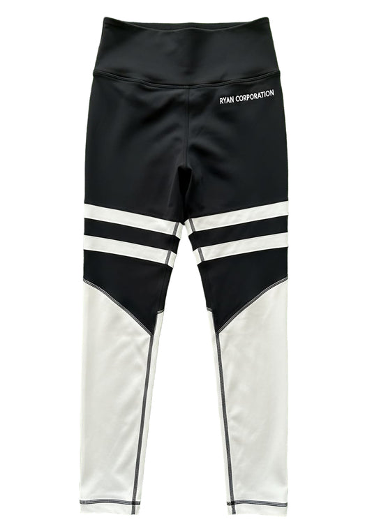 Black & White High-Waisted Athletic Leggings
