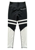 Black & White High-Waisted Athletic Leggings