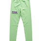 Light Green Leggings with Branded Embroidery