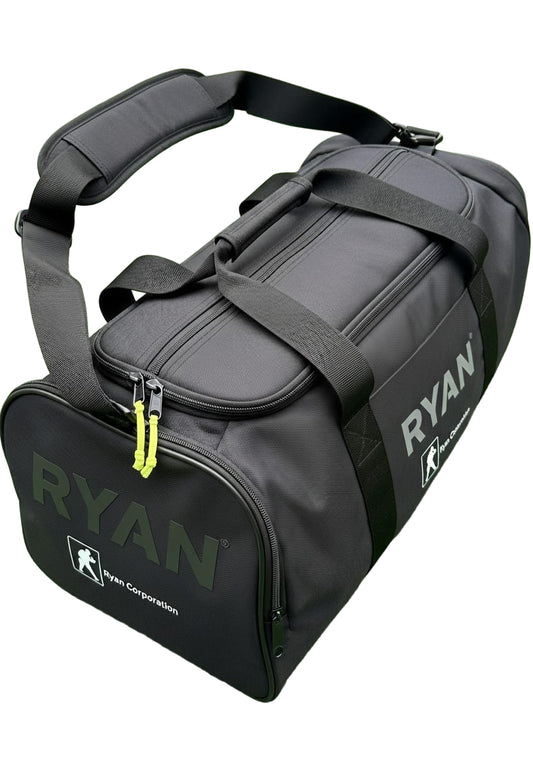 Black Duffel Bag with Ryan Logo & Martial Arts Emblem