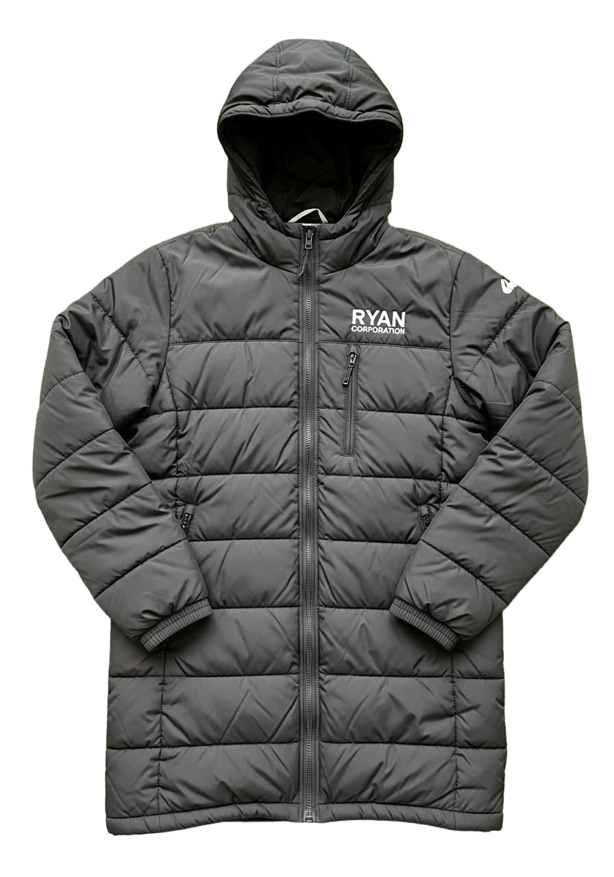 Black Quilted Hooded Jacket