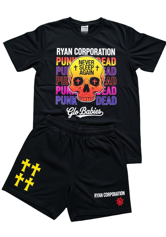 Ryan Corporation Skull T-Shirt & Shorts Set