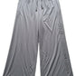 Solid Gray Wide-Leg Pajama Pants