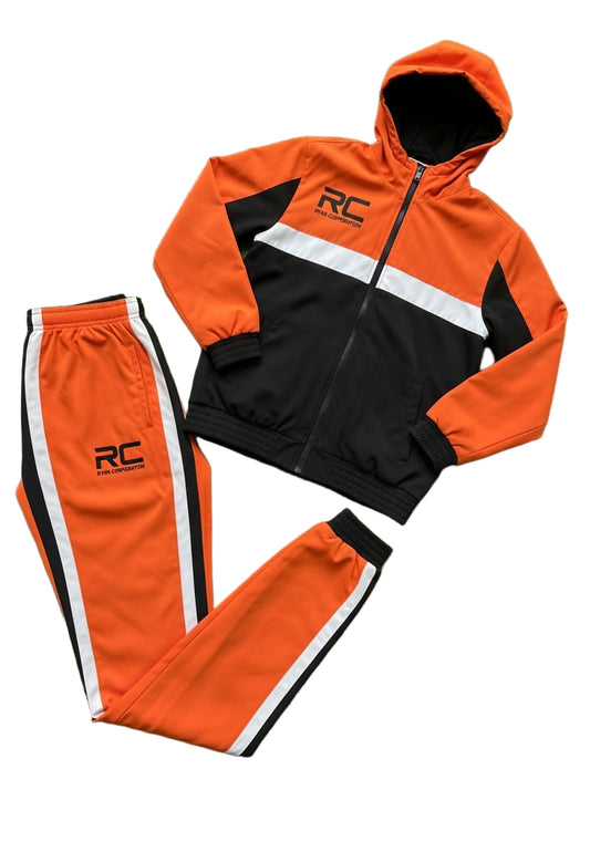 Ryan Corporation Orange & Black Tracksuit