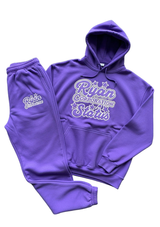 Purple "Ryan Corporation" Superstar Sweatsuit  Hoodie & Joggers Set