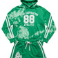 Ryan Corporation Green Hoodie & Shorts Set