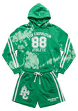 Ryan Corporation Green Hoodie & Shorts Set