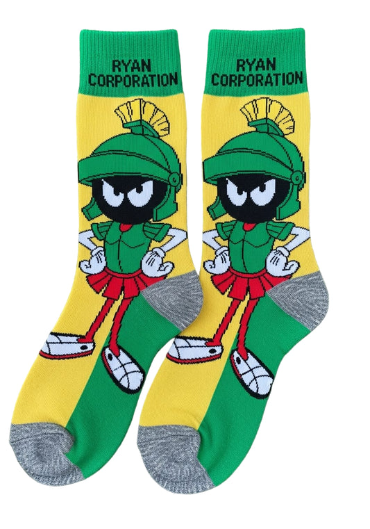 Marvin the Martian Yellow Socks
