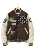 Brown & Beige RC Letterman Jacket