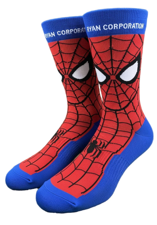 Spider-Man Crew Socks Red, White & Blue
