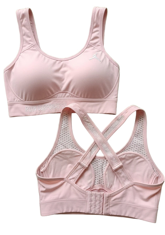 Light Pink Cross-Back Sports Bra