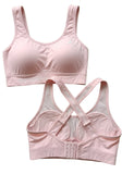 Light Pink Cross-Back Sports Bra
