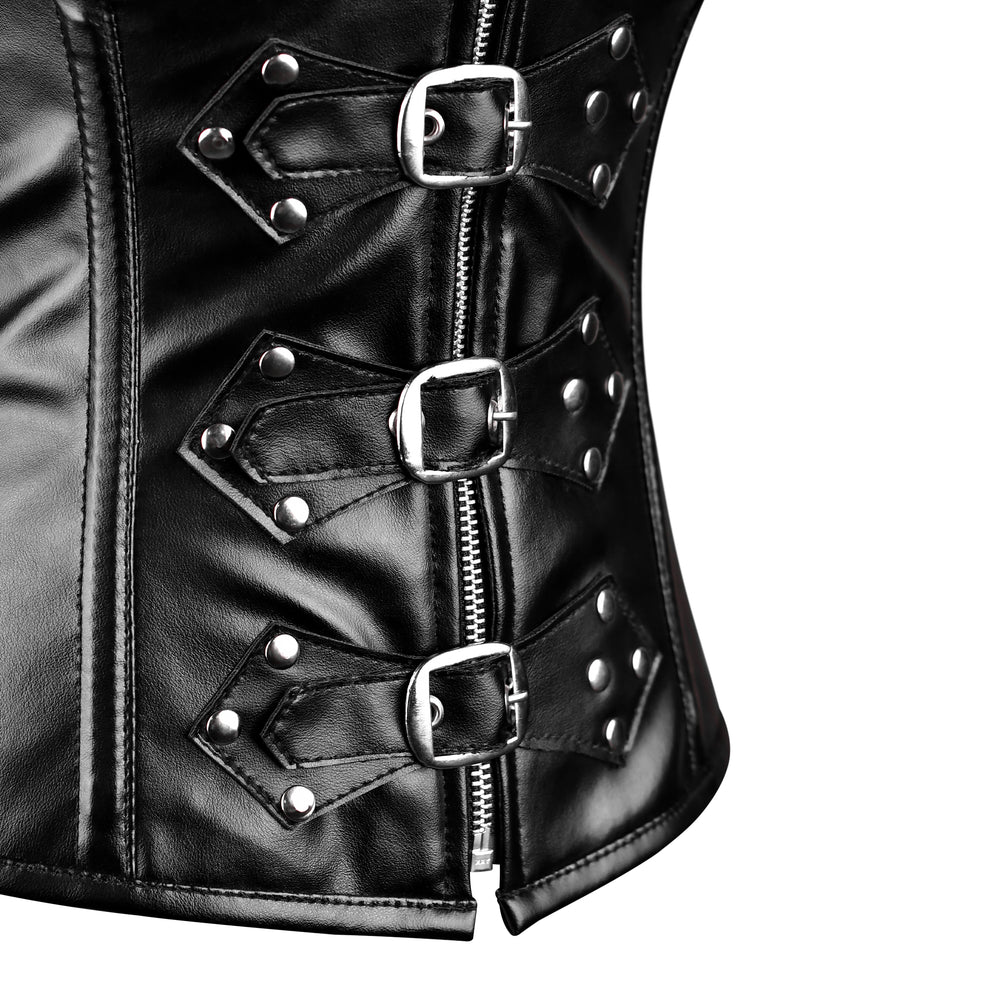 Handmade Real Leather Overbust Corset  Gothic Style & Waist Shaping