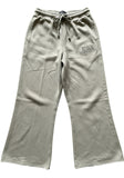 Light Olive Green Wide-Leg Sweatpants