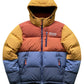 Three-Tone Quilted Puffer Jacket