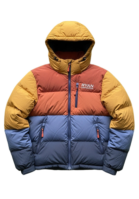 Three-Tone Quilted Puffer Jacket