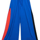 Royal Blue Wide-Leg Pants with Side Cut-Outs