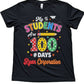 Ryan Corporation “100 Days Smarter” Colorful School Graphic T-Shirt – Black