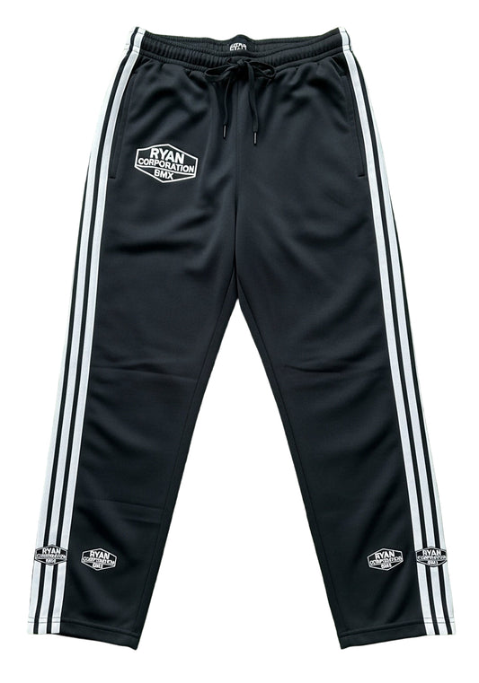 RYAN BMX Track Pants  Black & White Striped