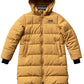Mustard Yellow Long Puffer Jacket with Hood