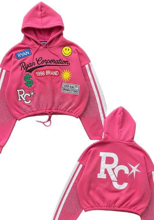 Vibrant Pink Sparkling Hoodie  Ryan Corporation